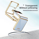 Калъф с Цветна Рамка за Samsung Z Flip 4, GKK Frame Case, Златист (2)