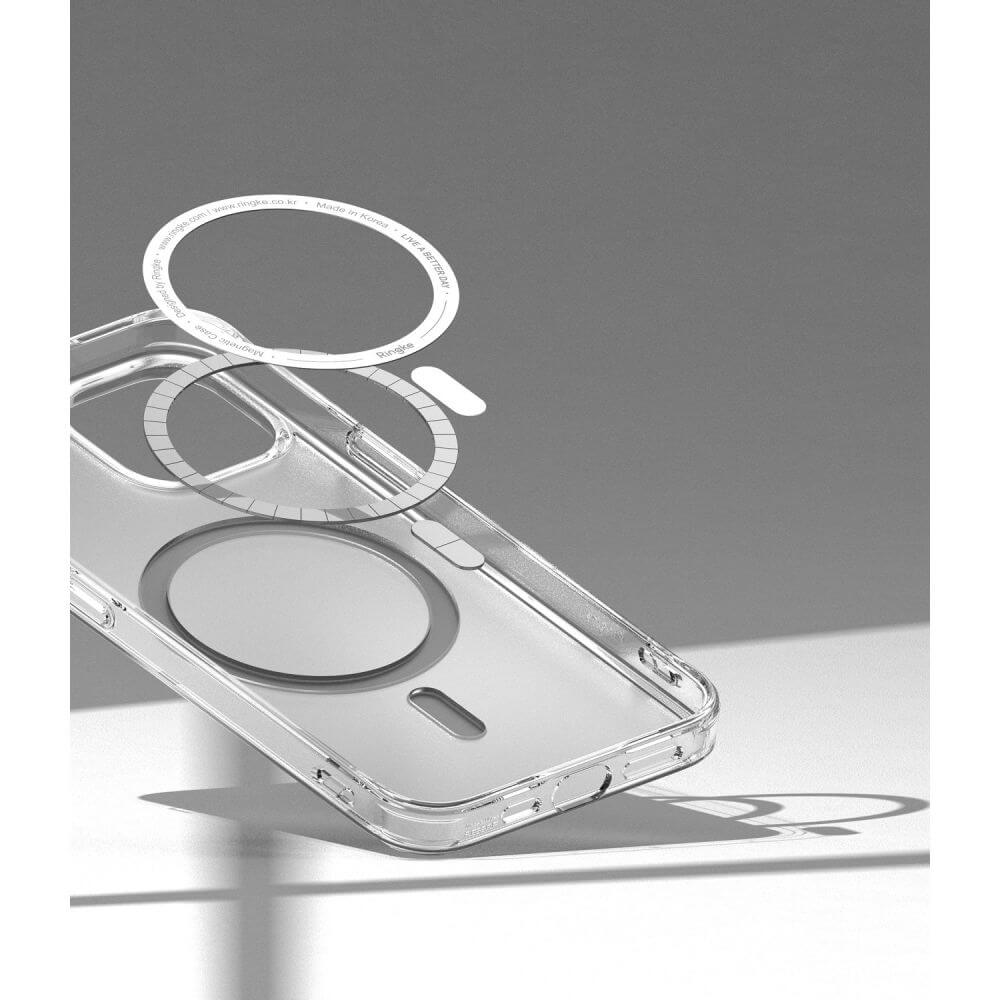 Magsafe Калъф за iPhone 14 Plus, Ringke Fusion Matte Case, Прозрачен (6)