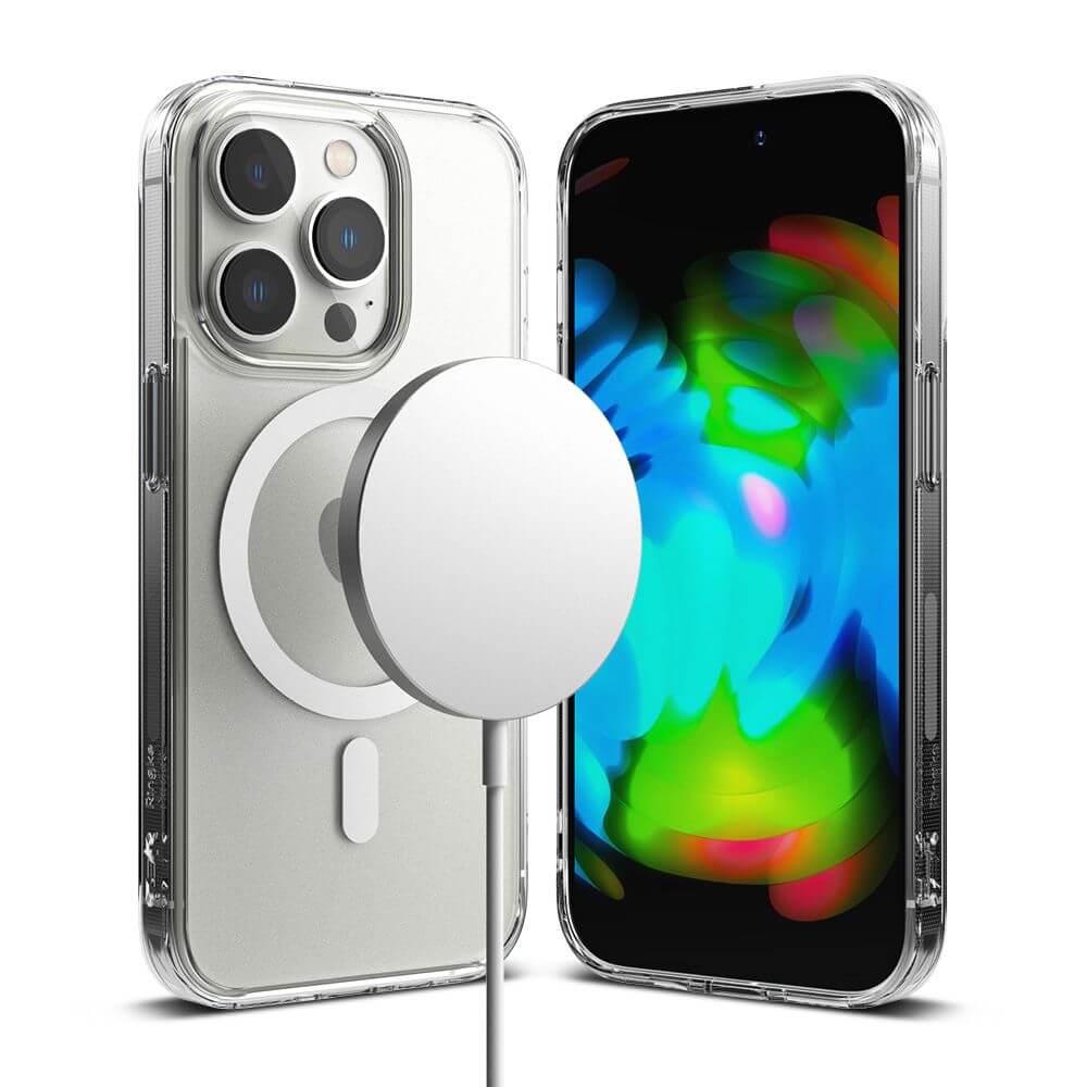 Magsafe Калъф за iPhone 14 Pro, Ringke Fusion Matte Case, Прозрачен (3)