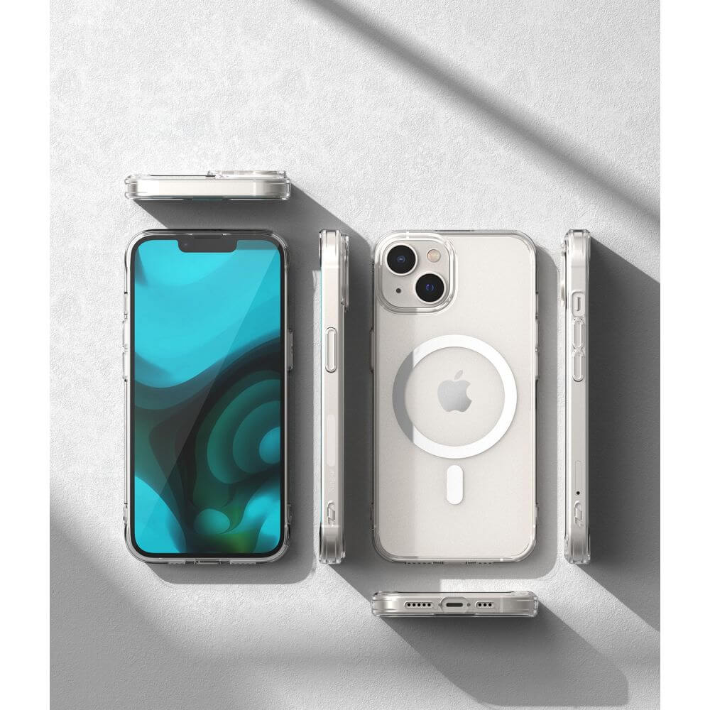 Magsafe Калъф за iPhone 14, Ringke Fusion Matte Case, Прозрачен (5)