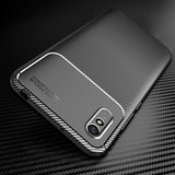 Силиконов Калъф за Xiaomi Redmi 9C, New Carbon Case, Черен (2)
