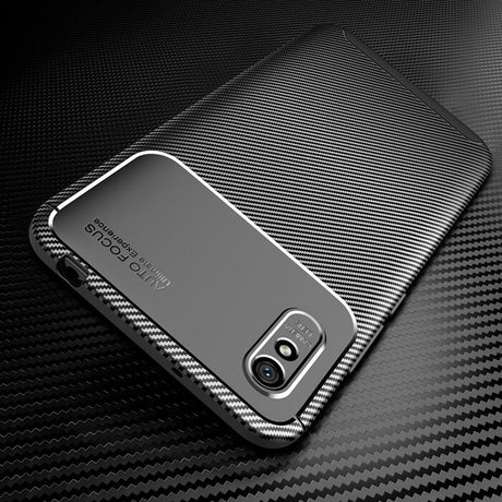 Силиконов Калъф за Xiaomi Redmi 9C, New Carbon Case, Черен (2)