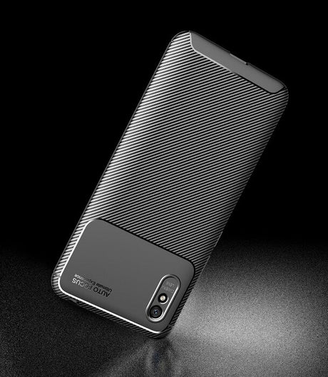 Силиконов Калъф за Xiaomi Redmi 9C, New Carbon Case, Черен (3)