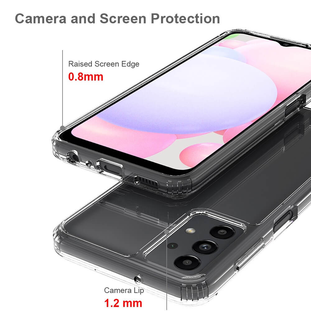 Противоударен Калъф за Samsung A13 4G, Hybrid Clear Case, Прозрачен (3)