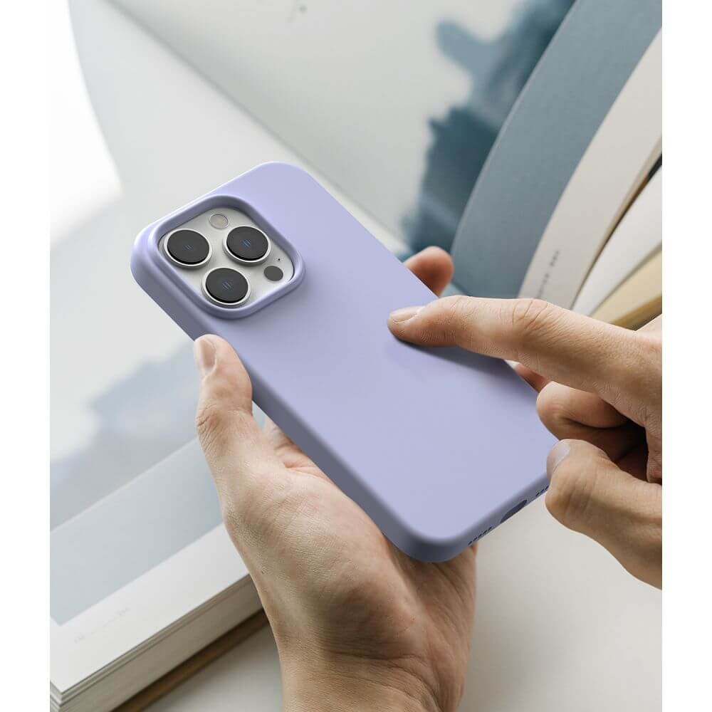 Силиконов Калъф за iPhone 14 Pro Max, Ringke Silicone Case, Лилав (2)