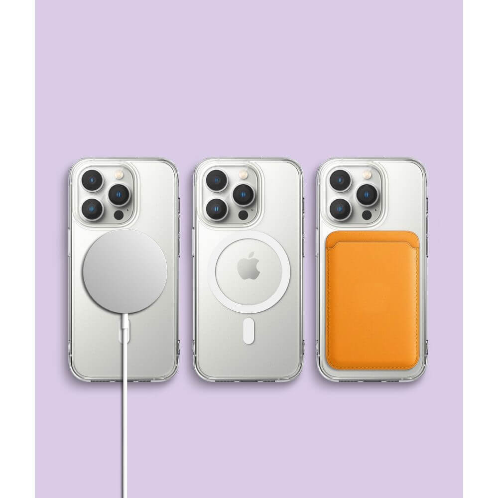 Magsafe Калъф за iPhone 14 Pro Max, Ringke Fusion Matte Case, Прозрачен (4)
