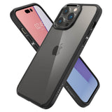 Противоударен Калъф за iPhone 14 Pro, Spigen Ultra Hybrid Case, Черен (3)