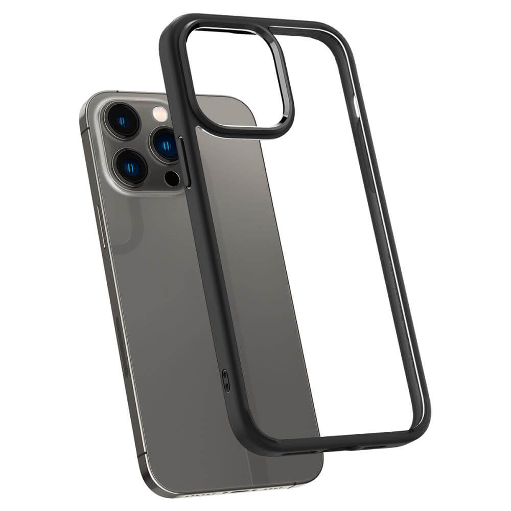 Противоударен Калъф за iPhone 14 Pro, Spigen Ultra Hybrid Case, Черен (4)