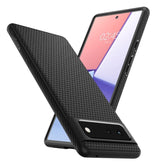 Противоударен Калъф за за Google Pixel 6A, Spigen Liquid Air Case, Черен (3)