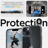 Противоударен Калъф за iPhone 14 Plus, Spigen Ultra Hybrid Case, Прозрачен (7)