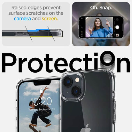 Противоударен Калъф за iPhone 14 Plus, Spigen Ultra Hybrid Case, Прозрачен (7)