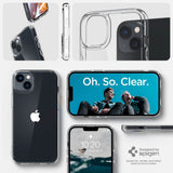Противоударен Калъф за iPhone 14 Plus, Spigen Ultra Hybrid Case, Прозрачен (8)