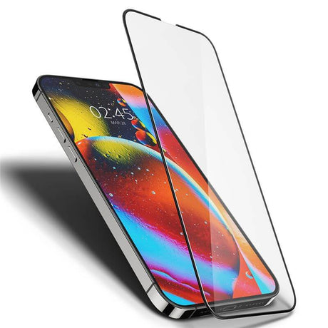 Стъклен Протектор за iPhone 14 Plus, Spigen Slim HD 5D Glass, Прозрачен (5)