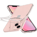 Противоударен Силиконов Калъф за iPhone 14, Spigen Liquid Crystal Case, Прозрачен (6)