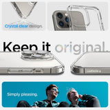 Противоударен Калъф за iPhone 14 Pro, Spigen Ultra Hybrid Case, Прозрачен (7)