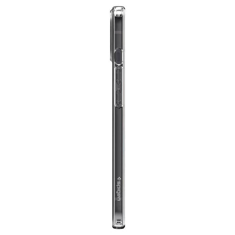 Противоударен Силиконов Калъф за iPhone 14, Spigen Liquid Crystal Case, Прозрачен (7)