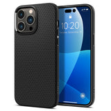 Противоударен Калъф за iPhone 14 Pro Max, Spigen Liquid Air Case, Черен