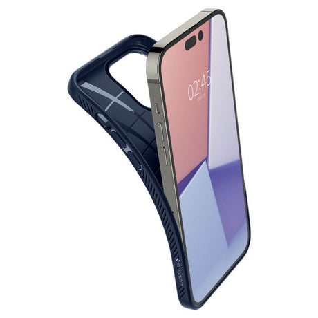 Противоударен Калъф за iPhone 14 Pro, Spigen Liquid Air Case, Син (4)