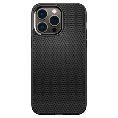 Противоударен Калъф за iPhone 14 Pro, Spigen Liquid Air Case, Черен (3)