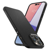 Противоударен Калъф за iPhone 14 Pro, Spigen Liquid Air Case, Черен (2)