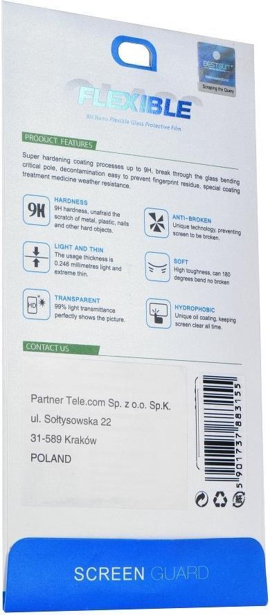 Удароустойчив Протектор за iPhone 14 Pro, Bestsuit Flexible Nano Glass, Прозрачен (3)