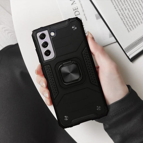 Калъф със Стойка-Пръстен за Xiaomi Redmi 9C, Armor Style Case, Черен (5)