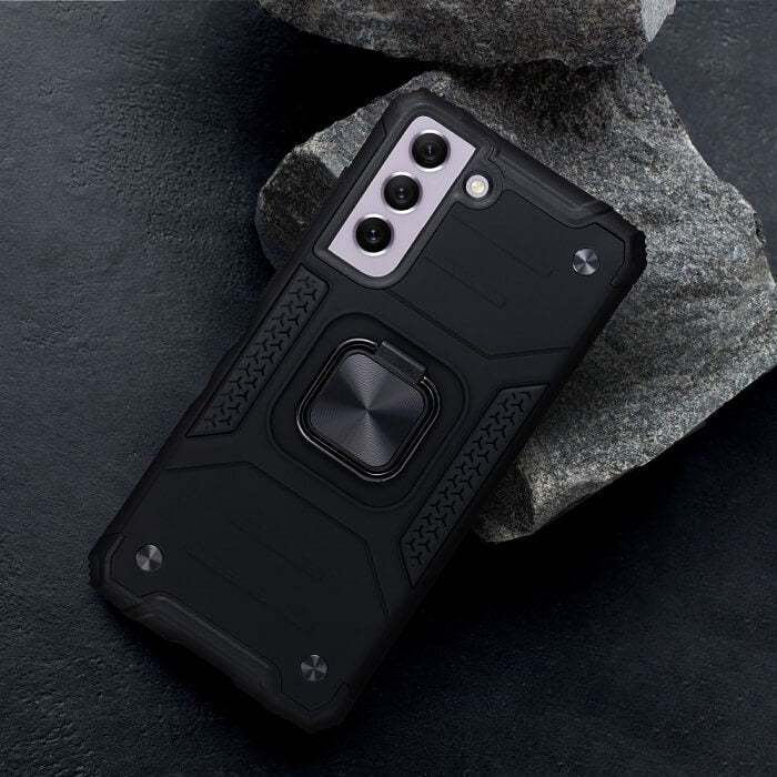 Калъф със Стойка-Пръстен за Samsung A52, Armor Style Case, Черен (6)