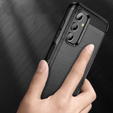 Противоударен Калъф за Samsung A13 4G, Forcell Carbon Case, Черен (3)