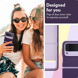 Противоударен Калъф за Samsung Z Flip 4, Spigen Caseology Nano Pop, Лилав (4)