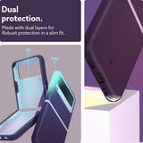 Противоударен Калъф за Samsung Z Flip 4, Spigen Caseology Nano Pop, Лилав (7)