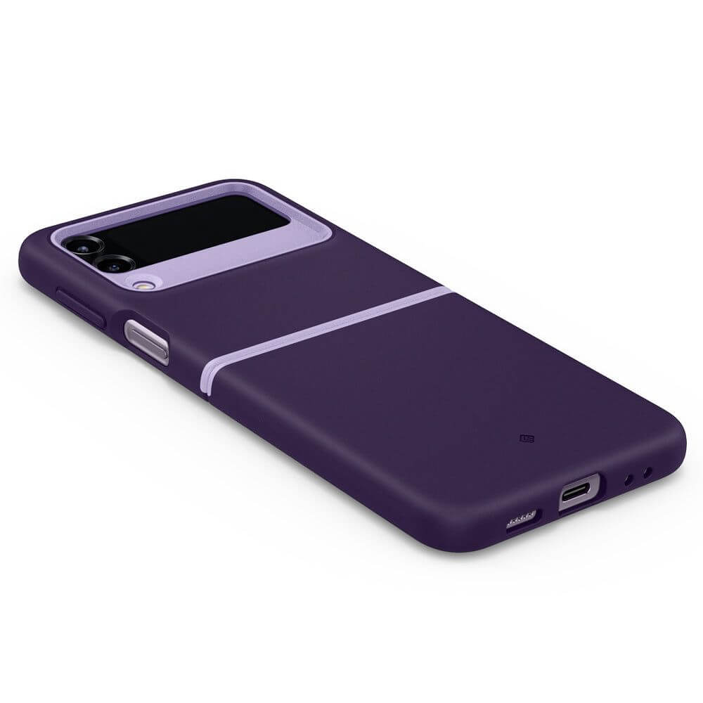 Противоударен Калъф за Samsung Z Flip 4, Spigen Caseology Nano Pop, Лилав (5)