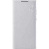 Оригинален Активен Калъф за Samsung S22 Ultra, Led View Cover Book Case EF-NS908PJE, Сив