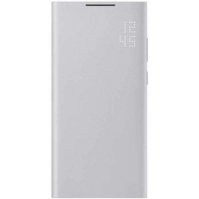 Оригинален Активен Калъф за Samsung S22 Ultra, Led View Cover Book Case EF-NS908PJE, Сив