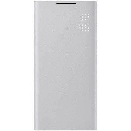 Оригинален Активен Калъф за Samsung S22 Ultra, Led View Cover Book Case EF-NS908PJE, Сив