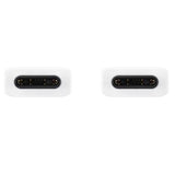 Оригинален USB-C към USB-C Кабел Samsung 1.8m 3A EP-DW767JWE, Бял (Bulk) (4)