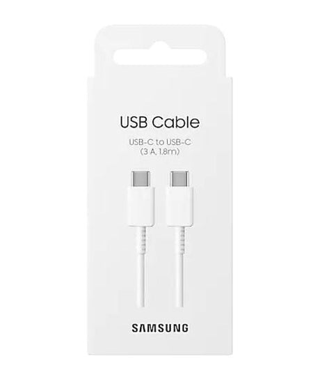 Оригинален USB-C към USB-C Кабел Samsung 1.8m 3A EP-DX310JWE, Бял