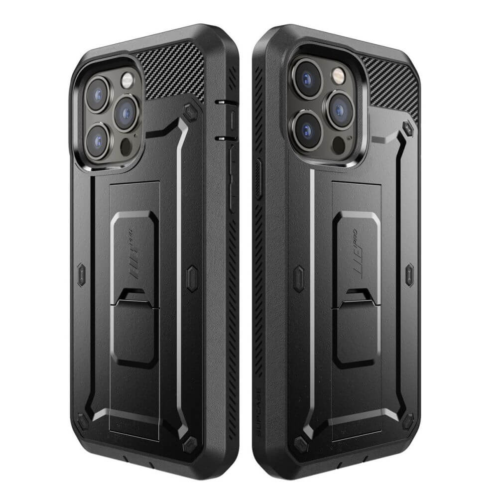 Противоударен Калъф за iPhone 14 Pro, Supcase Unicorn Beetle Pro, Черен (2)