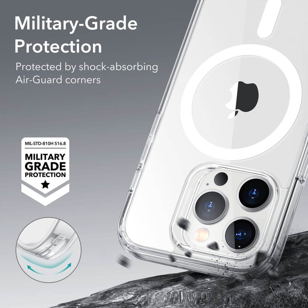 Magsafe Калъф за iPhone 14 Pro, ESR Classic Hybrid Magnetic Case, Прозрачен (4)