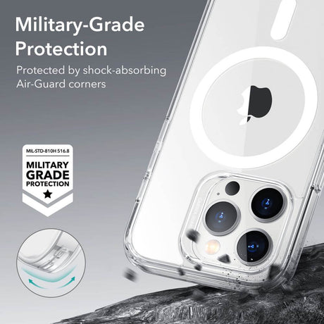 Magsafe Калъф за iPhone 14 Pro, ESR Classic Hybrid Magnetic Case, Прозрачен (4)