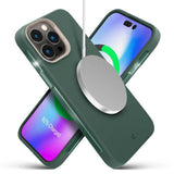 Magsafe Силиконов Калъф за iPhone 14 Pro Max, Spigen Cyrill Ultra Color Case, Зелен (2)