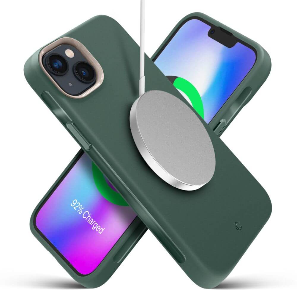 Magsafe Силиконов Калъф за iPhone 14 Plus, Spigen Cyrill Ultra Color Case, Зелен (2)