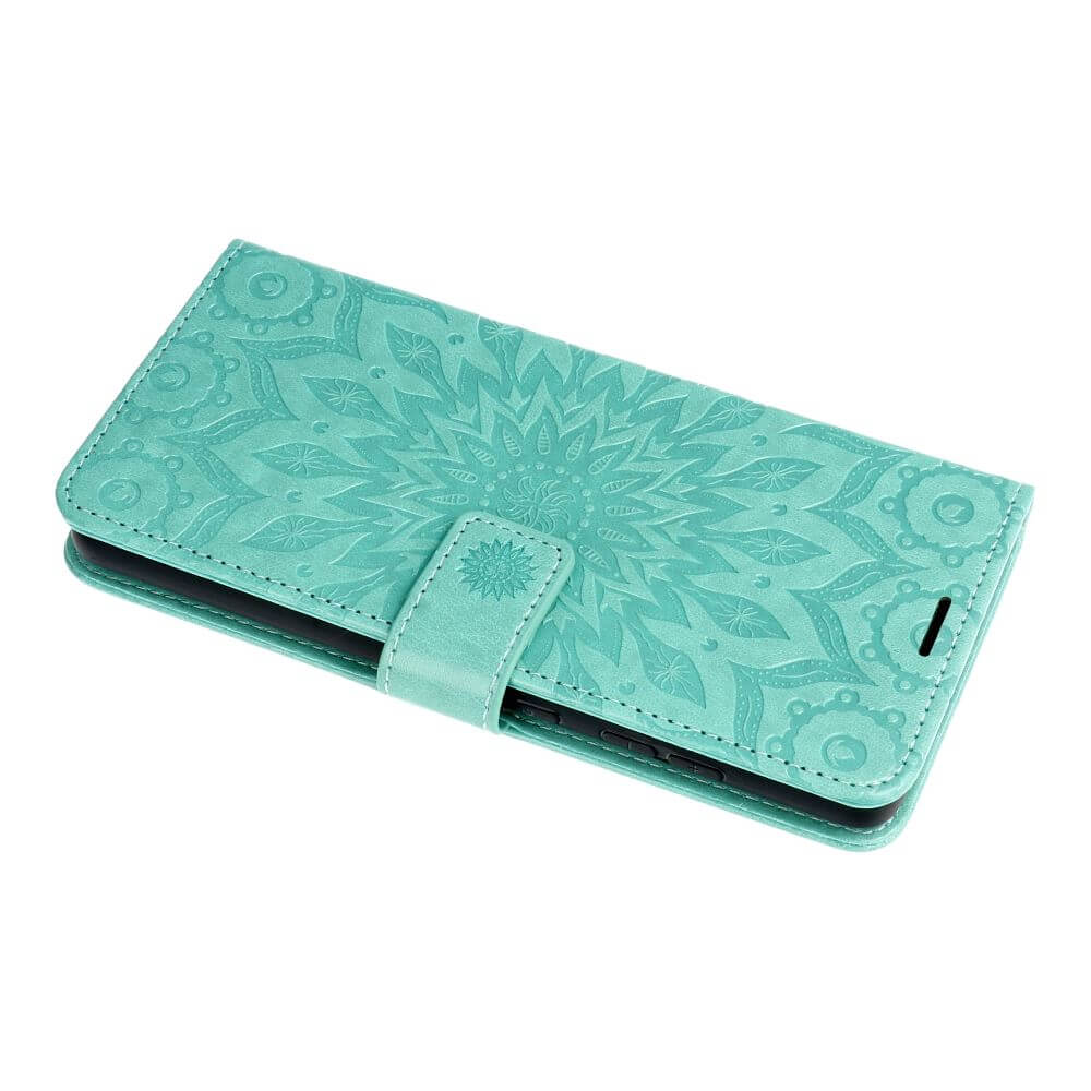 Кожен Калъф за Samsung S23 Plus, Forcell Mezzo Book Case Sun, Зелен (3)