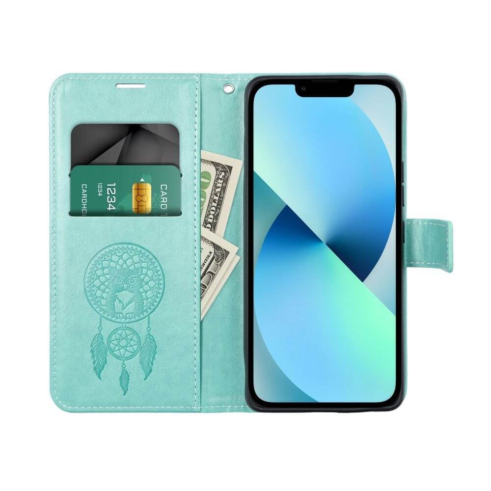 Кожен Калъф за Samsung S23 Plus, Forcell Mezzo Book Case Dream, Зелен (3)