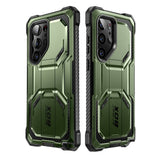 Противоударен Калъф за Samsung S23 Ultra, Supcase Iblsn ArmorBox, Зелен (2)