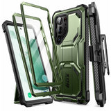 Противоударен Калъф за Samsung S23 Ultra, Supcase Iblsn ArmorBox, Зелен