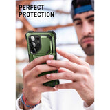 Противоударен Калъф за Samsung S23 Ultra, Supcase Iblsn ArmorBox, Зелен (4)