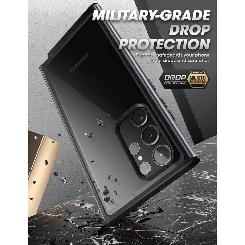 Противоударен Калъф за Samsung S23 Ultra, Supcase Edge XT, Черен (3)