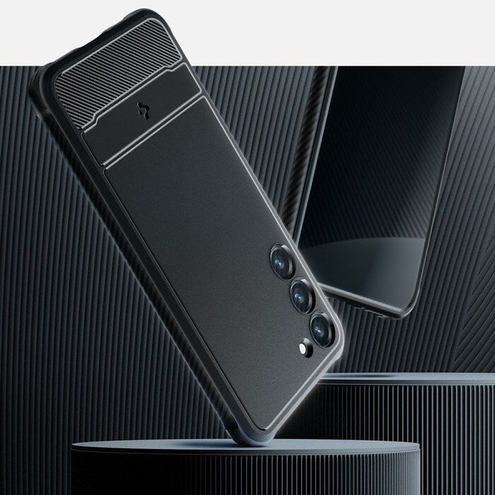 Противоударен Силиконов Калъф за Samsung S23, Spigen Rugged Armor Case, Черен (6)
