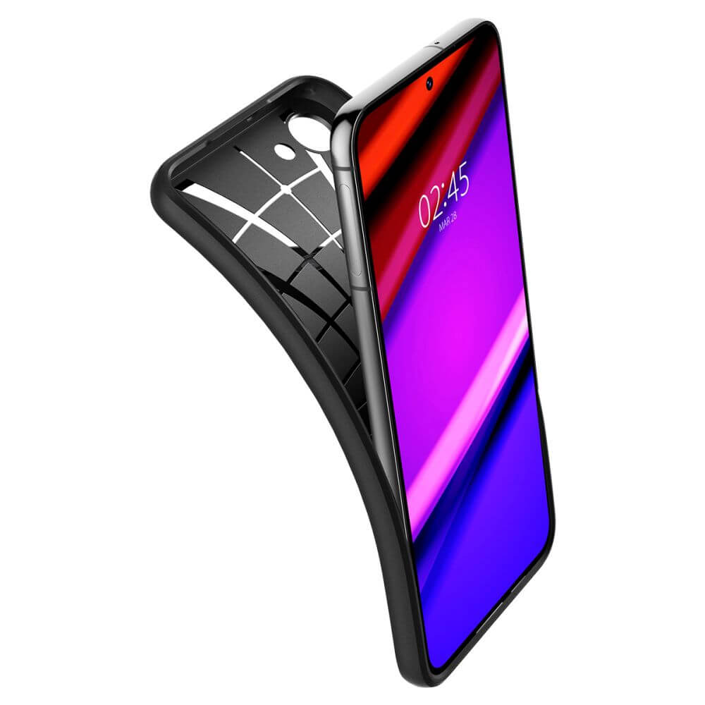 Противоударен Силиконов Калъф за Samsung S23, Spigen Core Armor Case, Черен (6)