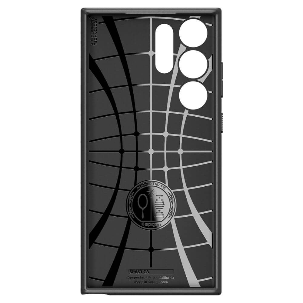 Противоударен Силиконов Калъф за Samsung S23 Ultra, Spigen Core Armor Case, Черен (3)